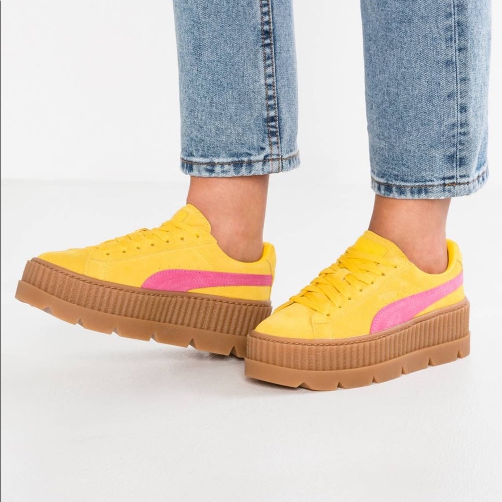 Puma Fenty by Rihanna Yellow and Pink creeper